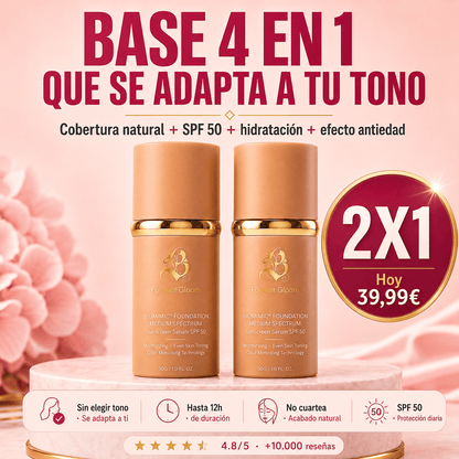 Base 4 en 1 - Protección (SPF 50)  y Cobertura Total