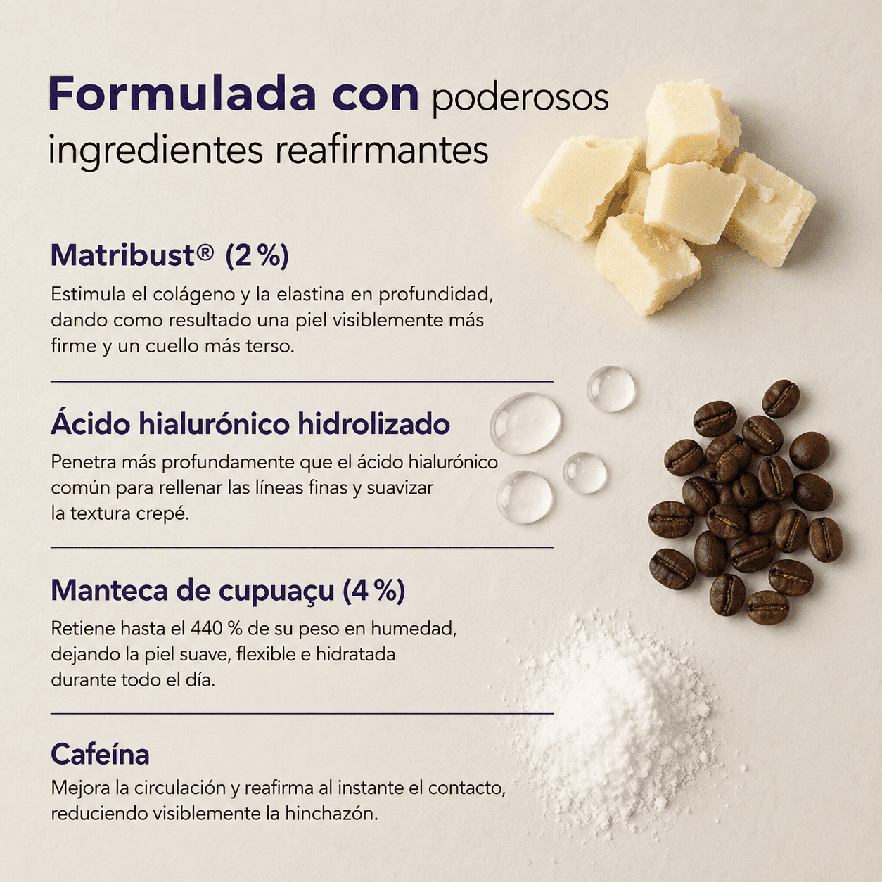 Reafirmante y Lifting Para el Cuello y Escote