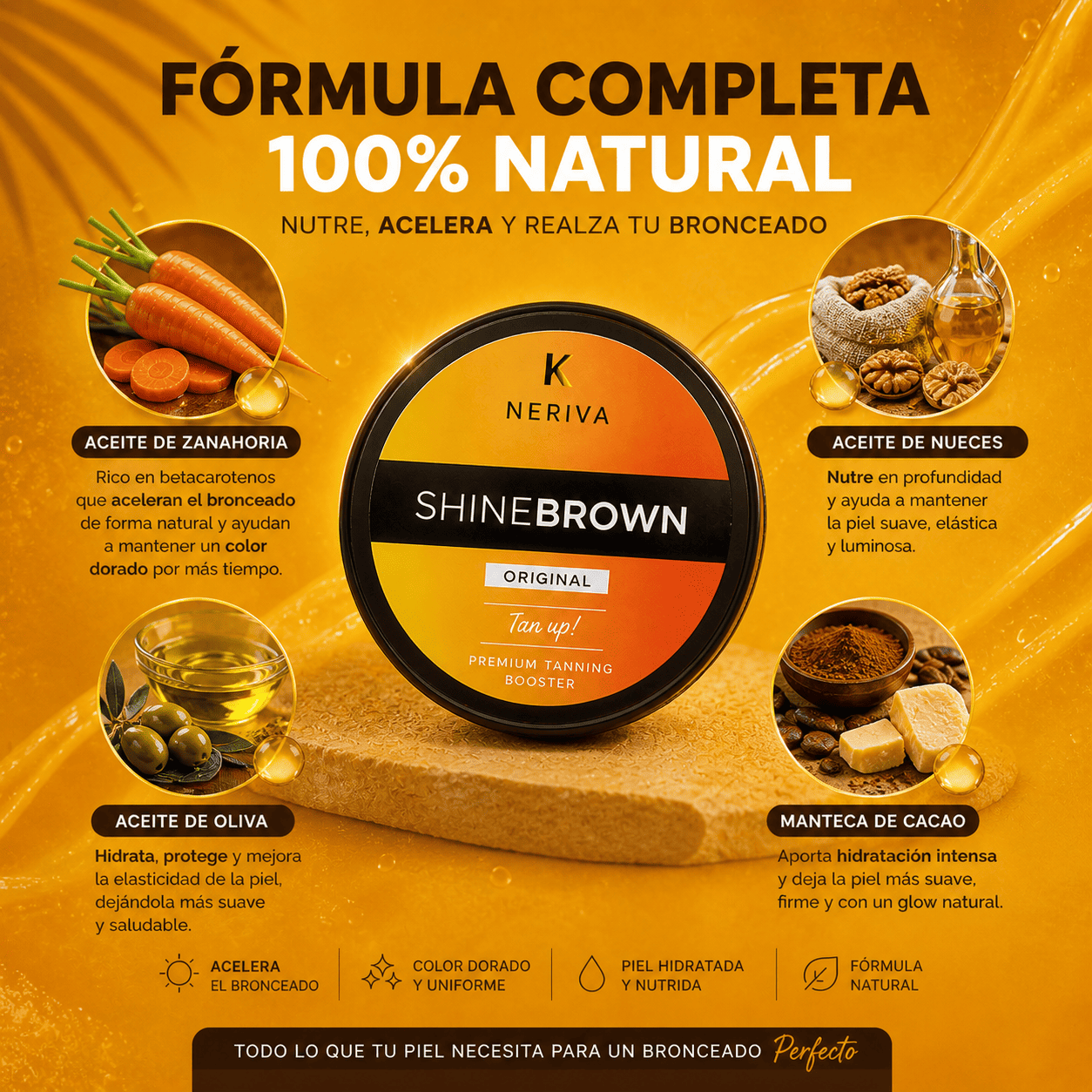 Shine Brown - Acelera tu Bronceado